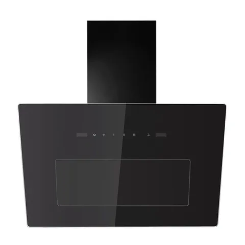 BOXED ELECTRIQ 60CM ANGLED HOOD WITH HOB TO HOOD CONNECTION - BLACK