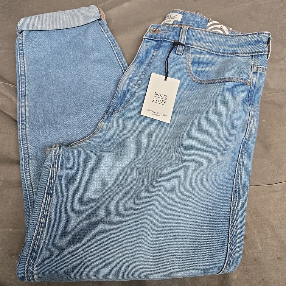 WHITE STUFF FREYA WEEKEND JEANS IN LIGHT BLUE - UK 12/R