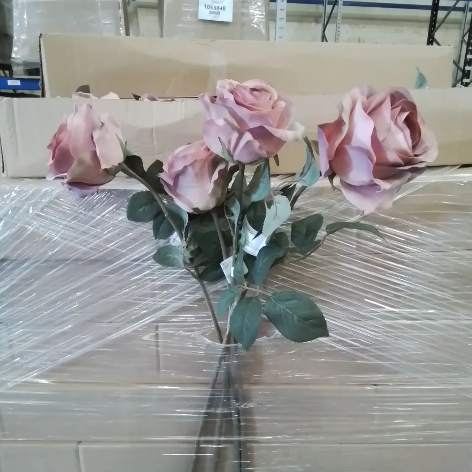 PALLET CONTAINING APPROXIMATELY 55 BOXES OF FAUX SINGLE STEM ROSES
