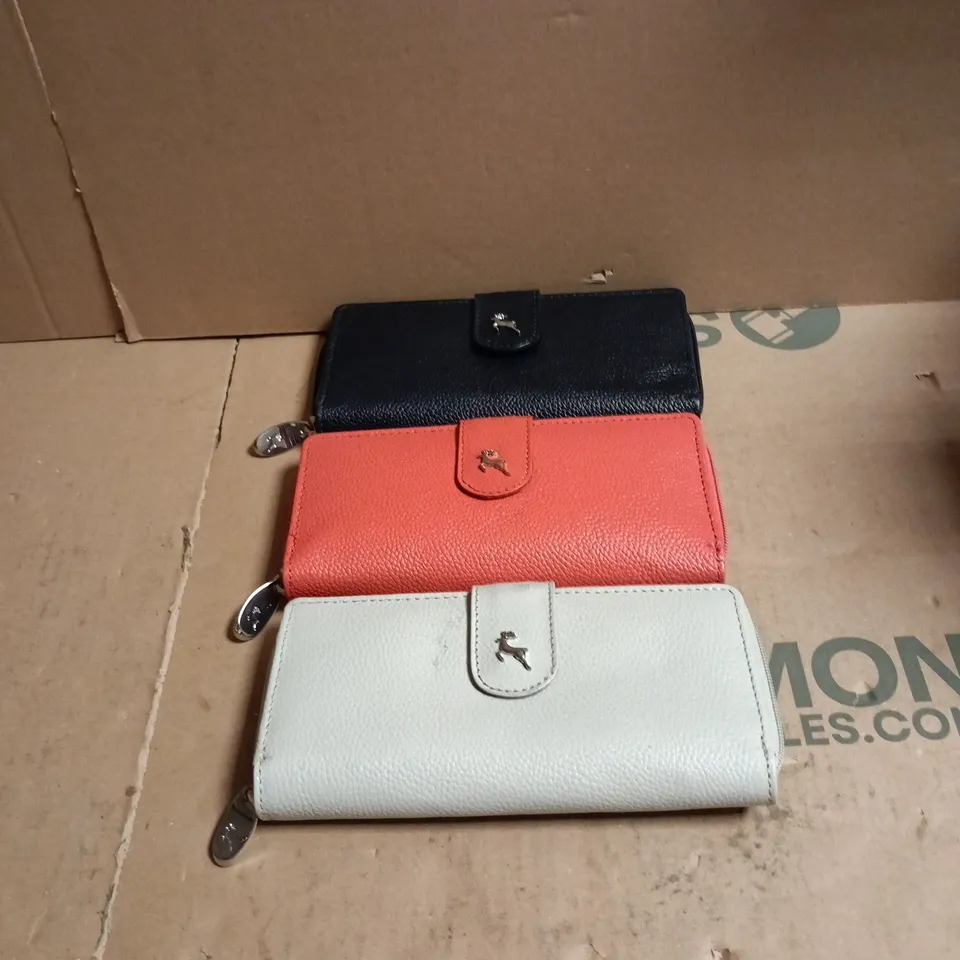 3 X ASSORTED ASHWOOD LEATHER PURSES