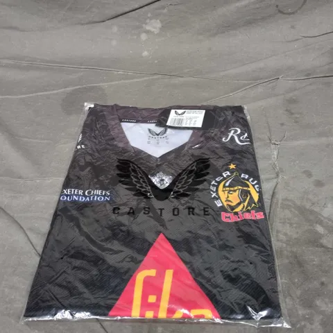 CASTORE EXETER CHIEFS HOME REPLICA JERSEY – BLACK, UK XL