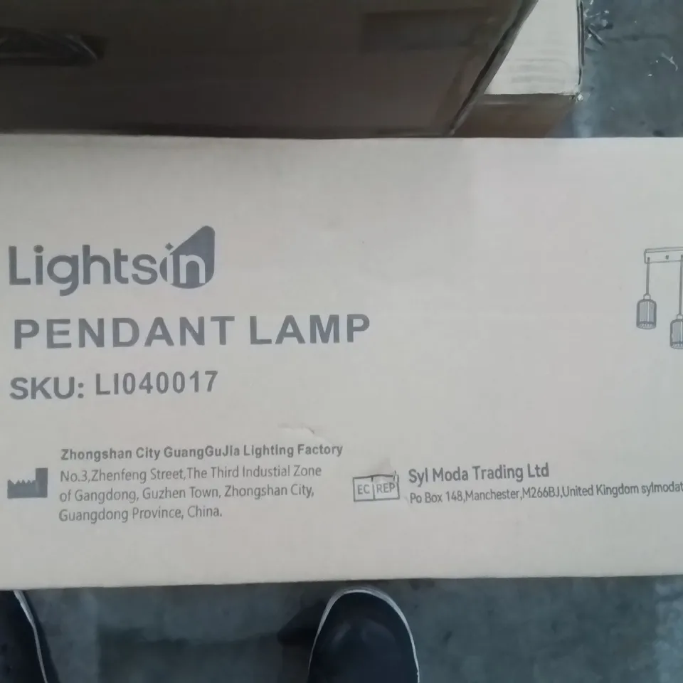 BOXED LIGHTSIN PENDANT LIGHT 