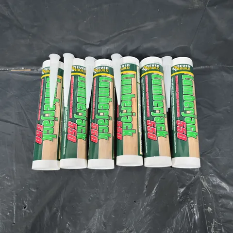6 X LUMBERJACK 550 WOOD FLOOR ADHESIVE 