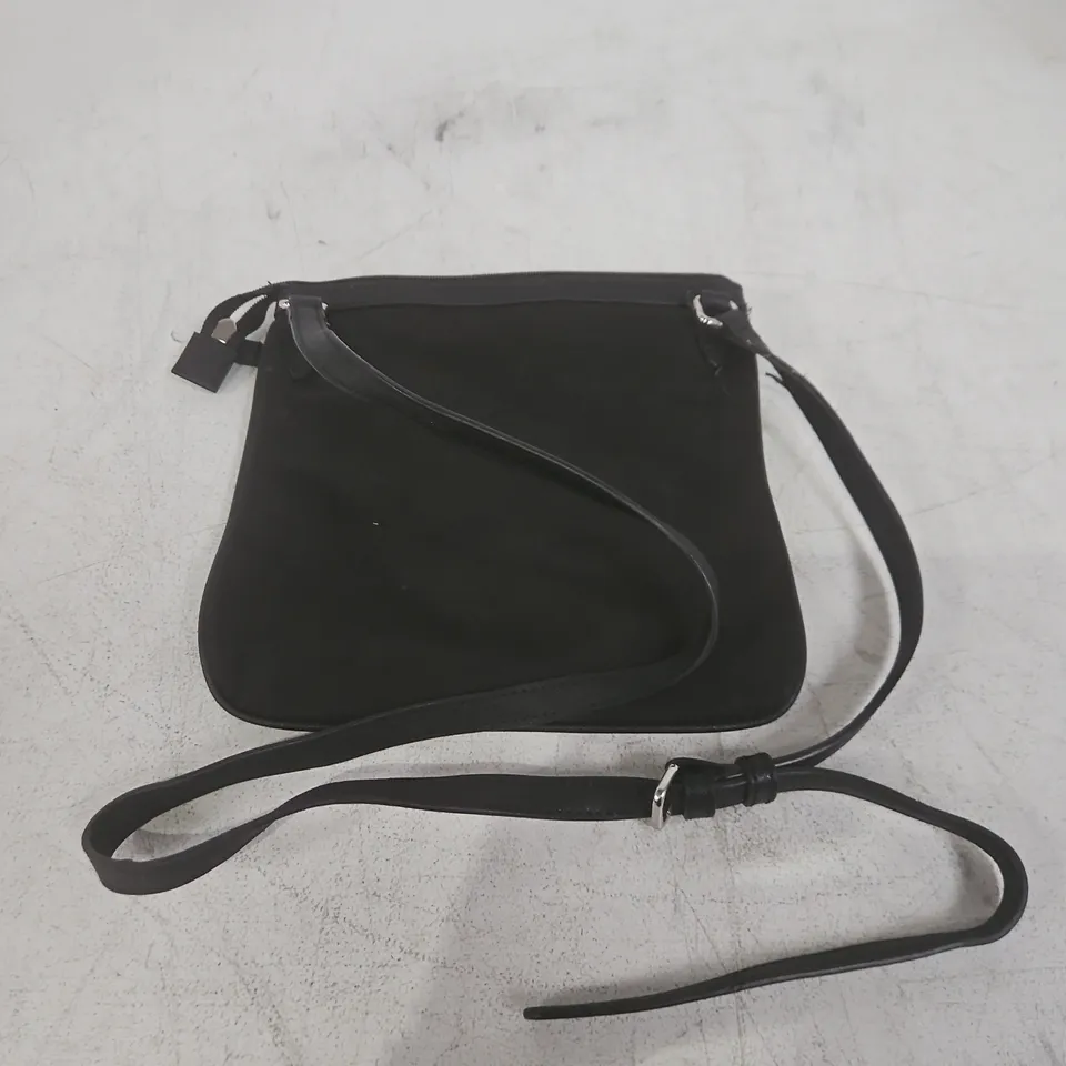 DKNY BLACK MINI BACKPACK WITH FRONT ZIP POCKET