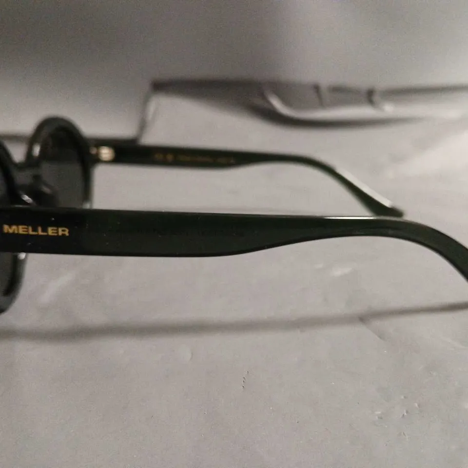 BOXED PAIR OF MELLER BLACK FRAMED GLASSES