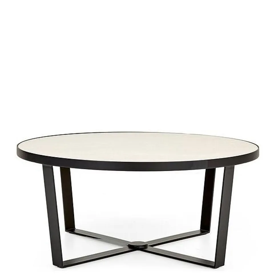 BOXED CORTES CERAMIC TOP COFFEE TABLE (1 BOX)