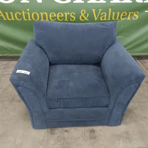 DESIGNER EASY CHAIR BLUE PLUS FABRIC