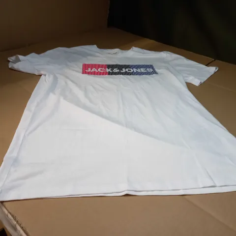 JACK & JONES WHITE/LOGO TEE - XL