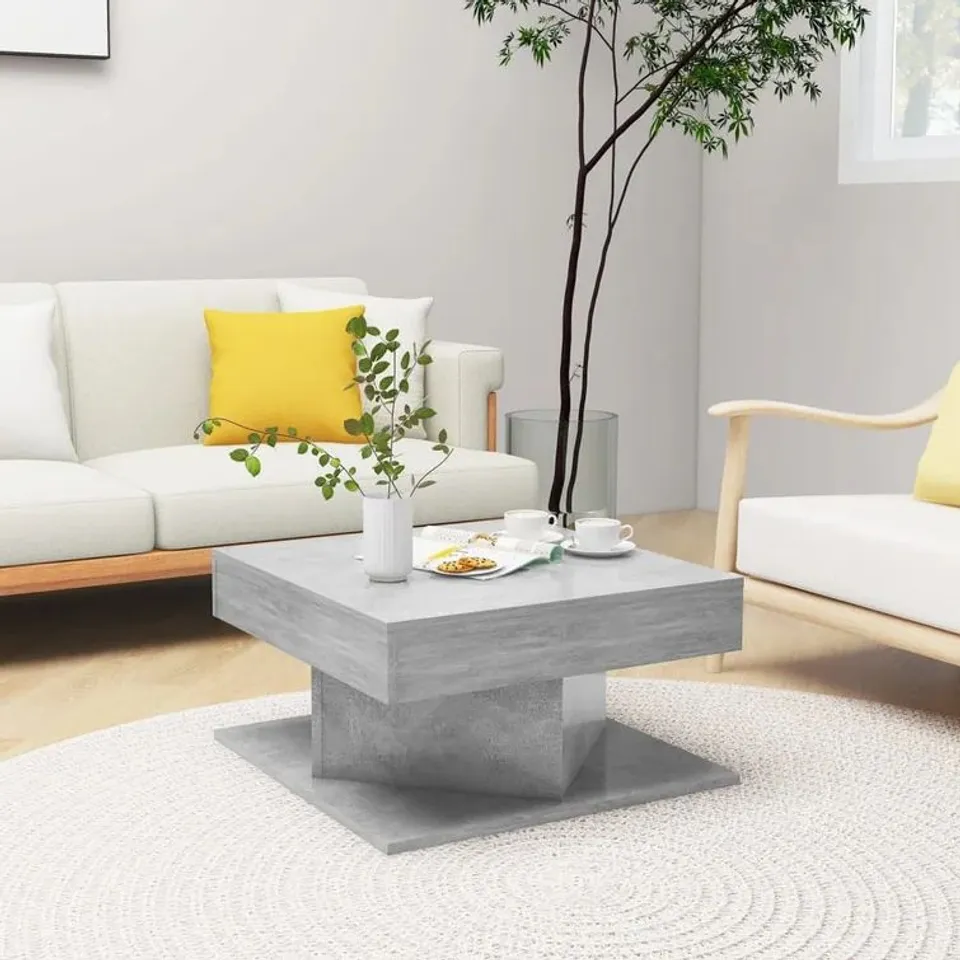 BOXED GOCE BLOCK COFFEE TABLE - CONCRETE GREY