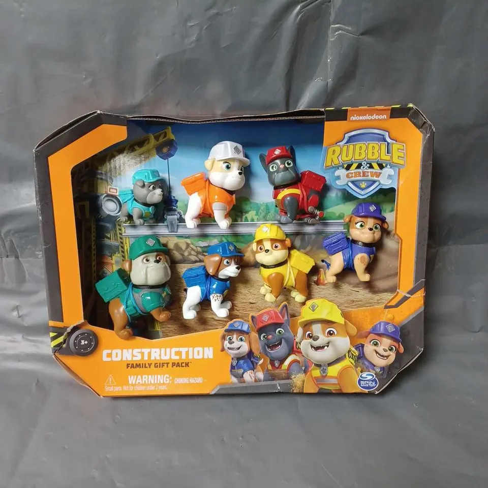 RUBBLE & CREW CONSTRUCTION FAMILY FIGURE GIFT PACK RRP £22.99