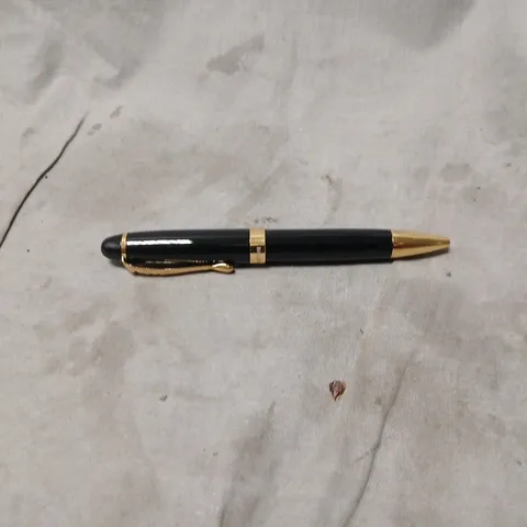 MANN EGERTON PRESENTATION PEN – BLACK RESIN WITH GOLD TRIM