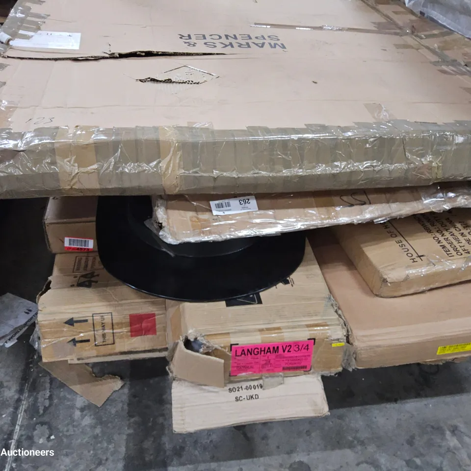 PALLET OF ASSORTED BOXED FURNITURE PARTS