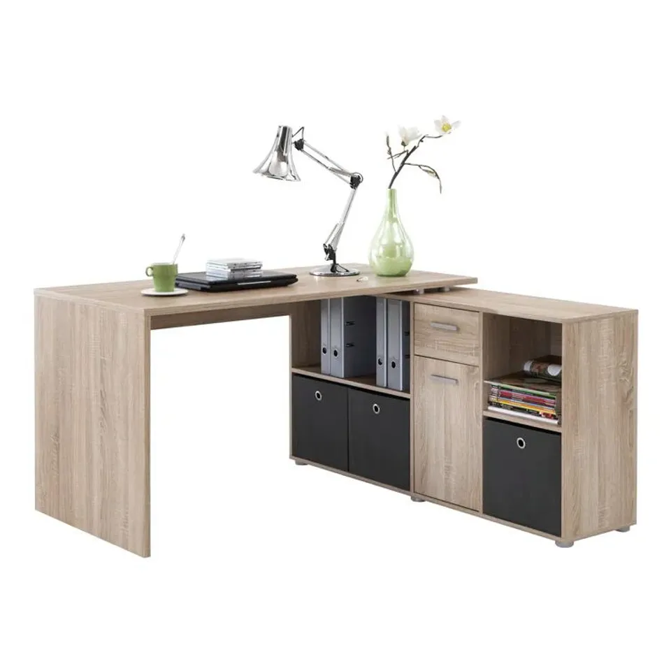 BOXED ELIZABETH 2-PIECE L SHAPED WRITING DESK - 2 BOXES