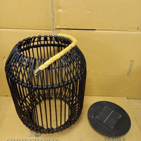 JOHN LEWIS RATTAN SOLAR LANTERN 