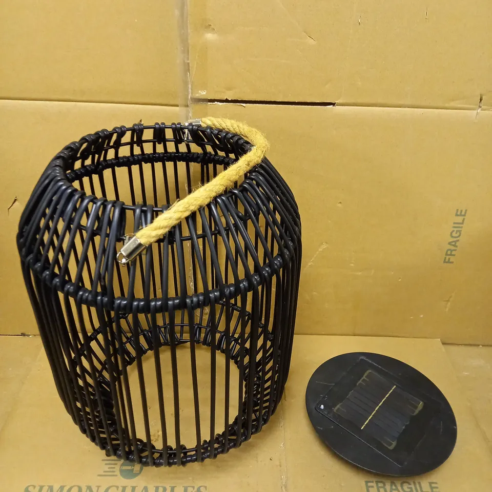 JOHN LEWIS RATTAN SOLAR LANTERN 