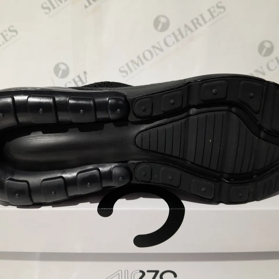 NIKE AIR MAX 270 BLACK TRAINERS - UKL 8 