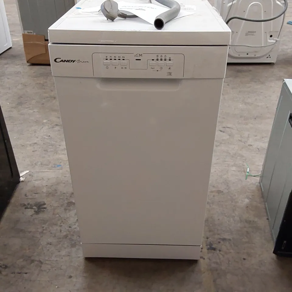 CANDY CDPH 2L1049W-80 FREESTANDING 10 PLACE SETTING SLIMLINE 45CM DISHWASHER, 5 PROGRAMMES, QUICK WASH, WHITE [ENERGY CLASS E]