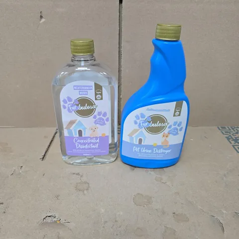 FABULOSA "FURBULOSA" ULTIMATE PET BUNDLE TO INCLUDE DISINFECTANT, URINE DESTROYER ETC (8 ITEMS IN TOTAL)
