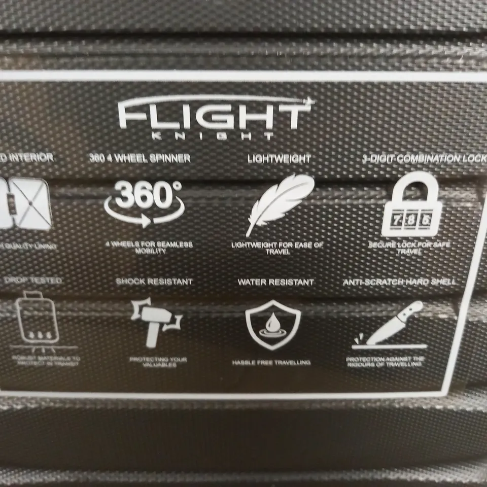 flight knight grey hard shelled case with combination lock 
