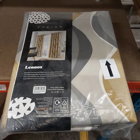 BAGGED LENOX 100% COTTON READY MADE EYELET ROOM DARKENING CURTAIN PAIR - 90 x 72" (1 ITEM)