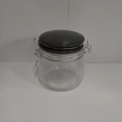 PALLET OF APPROXIMATELY 28 X BOXES OF BRAND NEW GEORGE HOME 500ML GREY CERAMIC CLIP LID JARS - 24 JARS PER BOX 