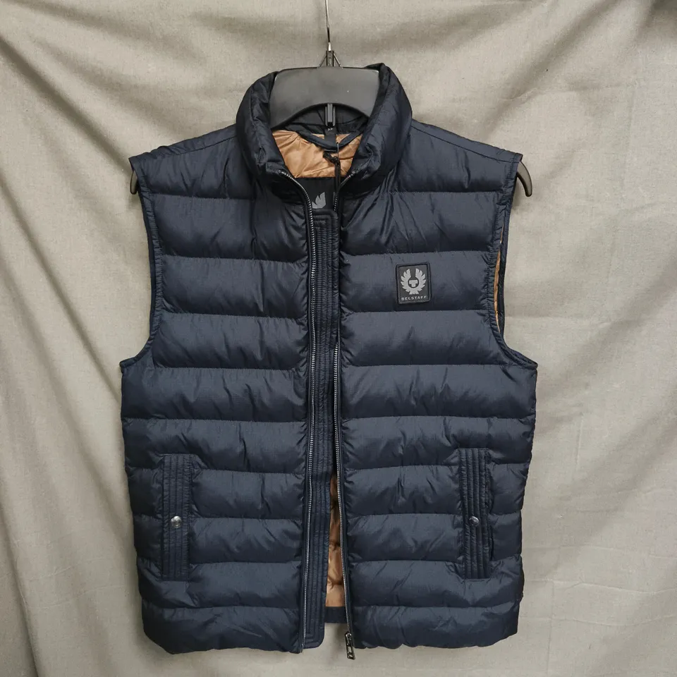 BELSTAFF WOMEN'S NAVY PUFFER VEST – UK XS
