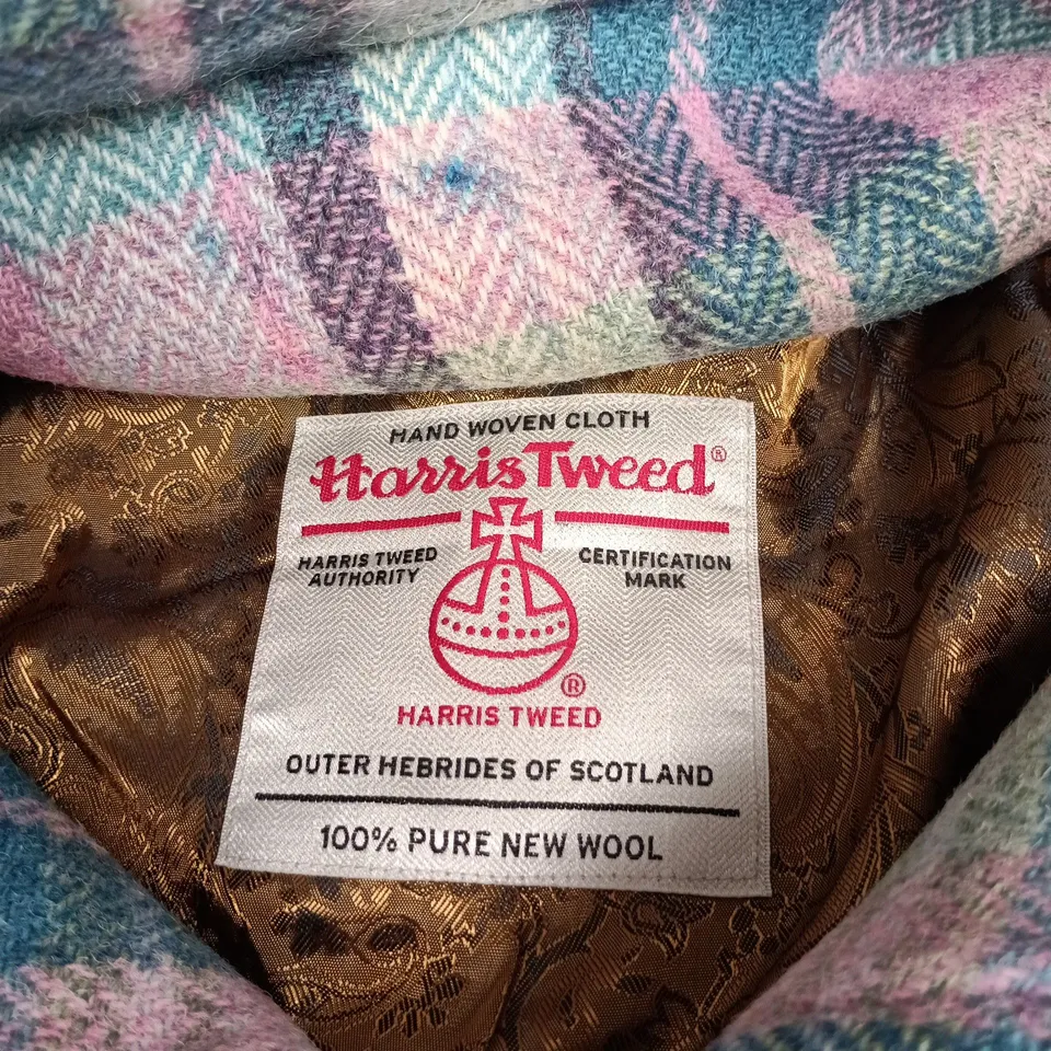 HARRIS TWEED CAPE STYLE BUTTON UP SIZE SMALL/MEDIUM TAGGED