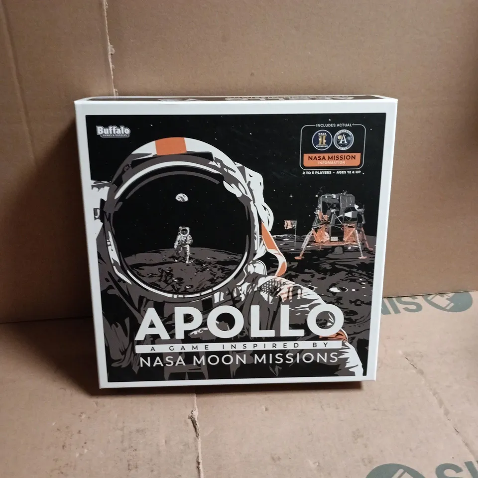 sealed appollo nasa moon missions board game