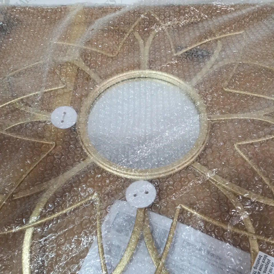 DECO GOLD EFFECT FRAMED MIRROR - COLLECTION ONLY RRP £90
