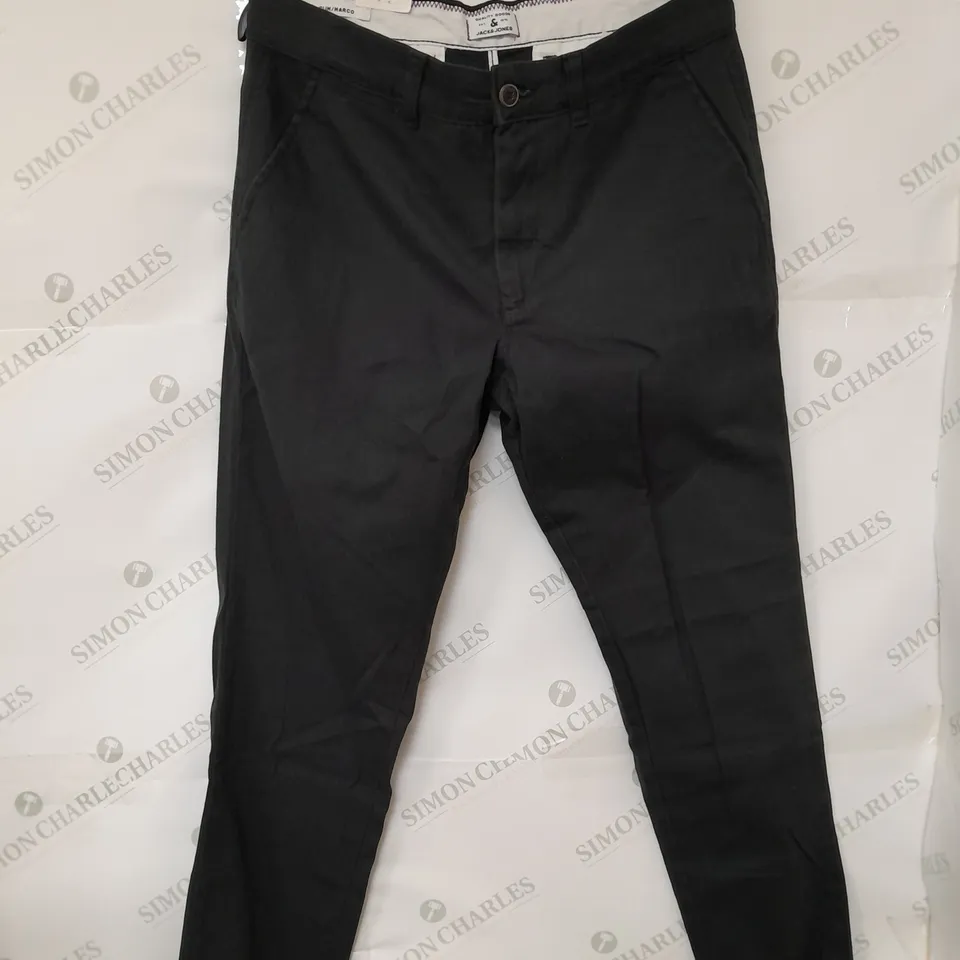JACK&JONES SLIM FIT TROUSERSIN BLACK 32WAIST