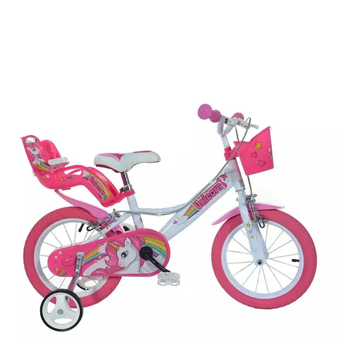 BOXED UNICORN 16" BIKE IN PINK