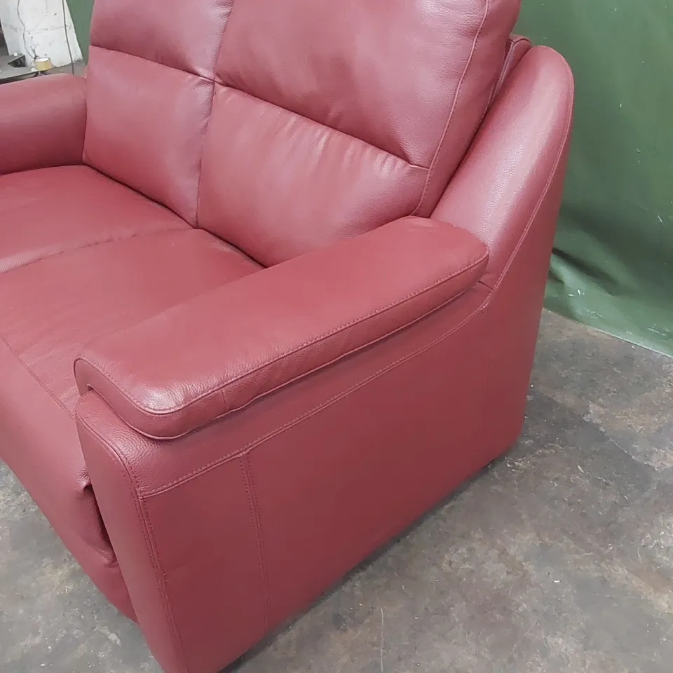QUALITY DESIGNER ITALIAN MADE PARMA 2 SEATER LEATHER LOVESEAT SOFA