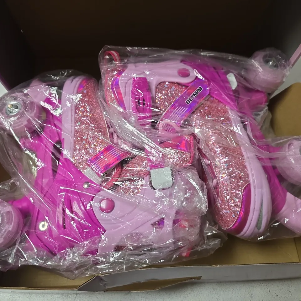 BOXED OLYSPM ROLLER SKATES FOR GIRLS IN PINK - SIZE UNSPECIFIED