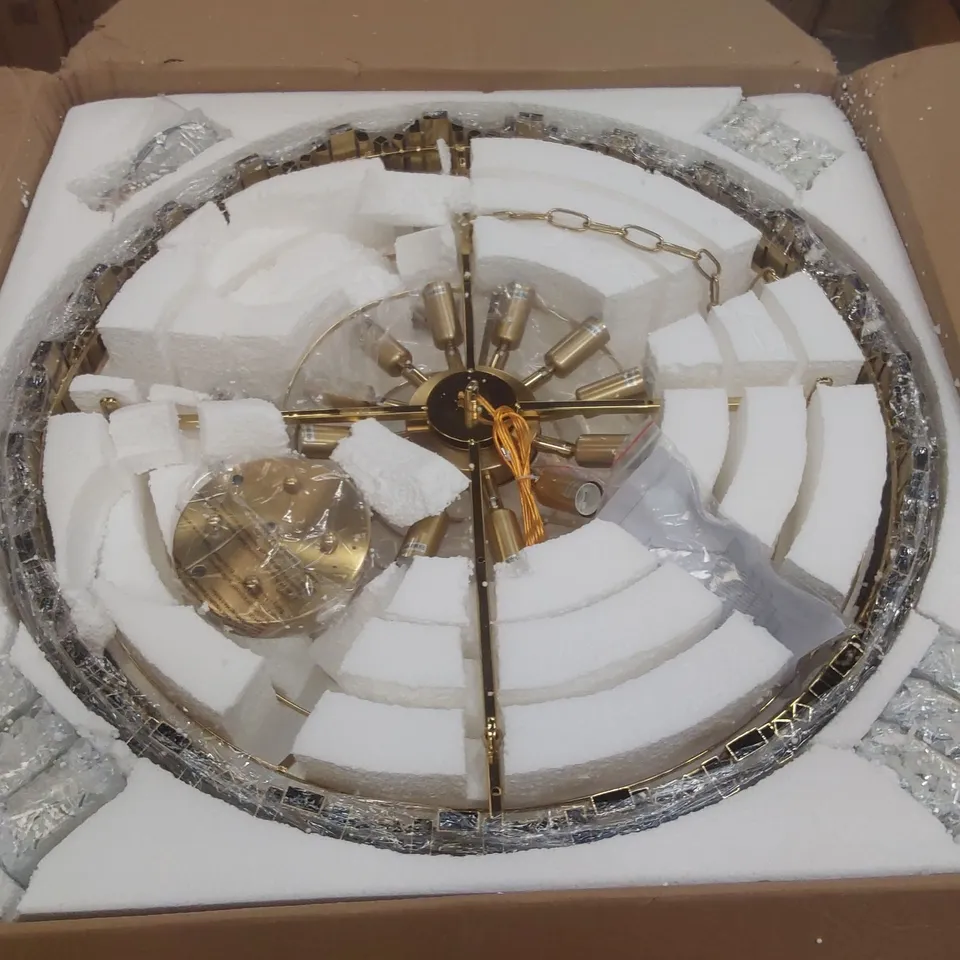 BOXED CRYSTAL CHANDELIER 
