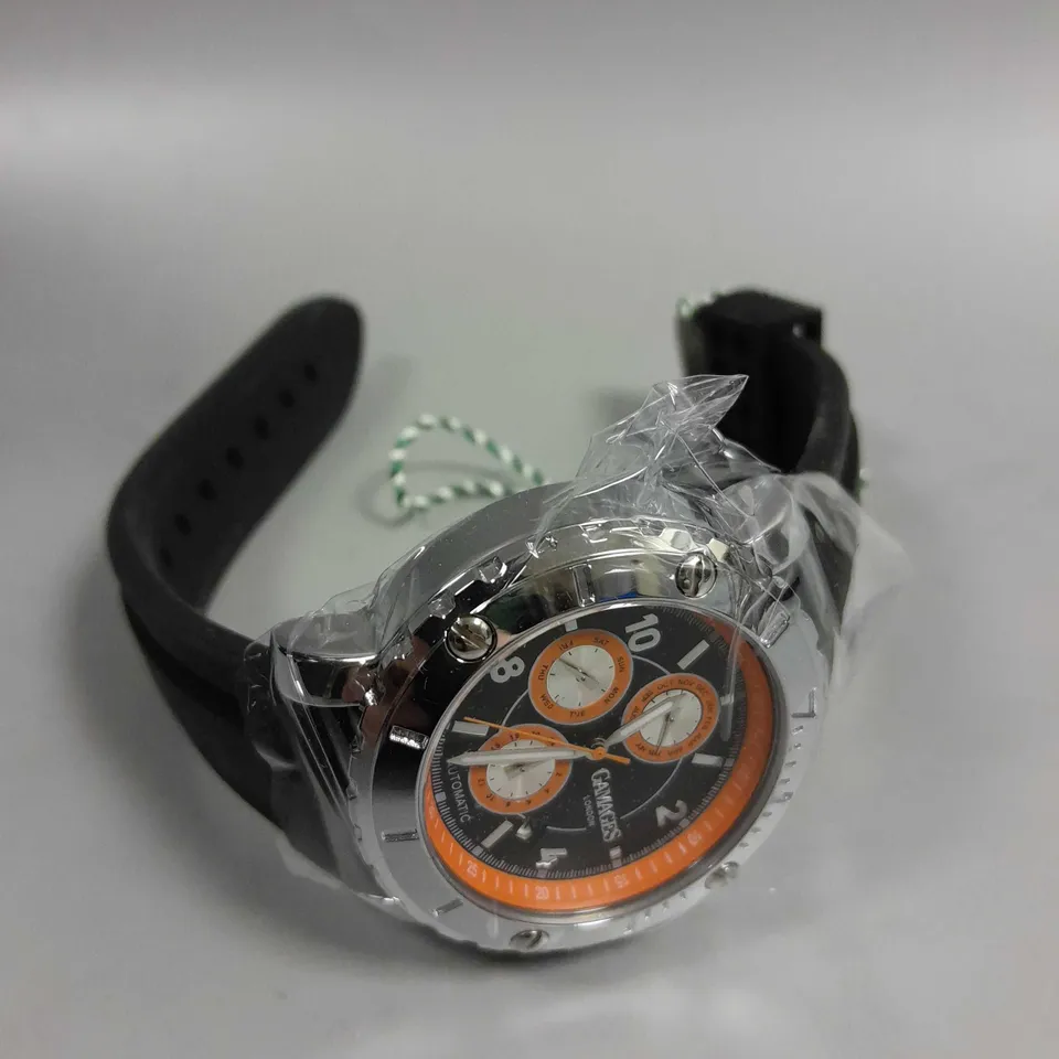 BOXED GAMAGES INNOVATOR STEEL BLACK WATCH 