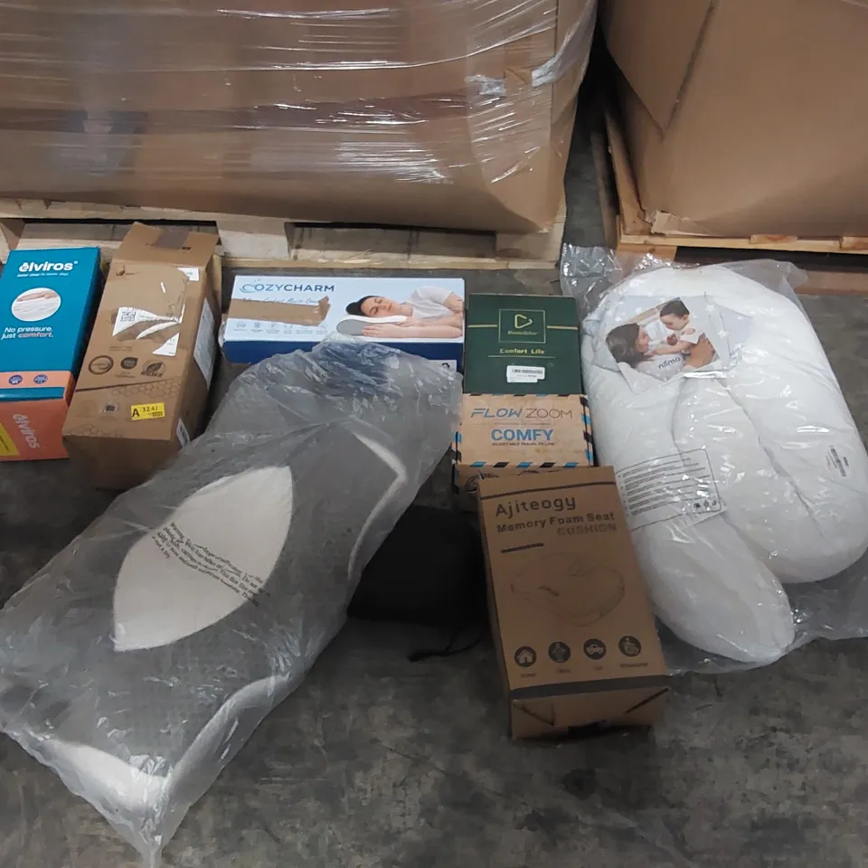 PALLET OF ASSORTED PILLOWS, CUSHIONS AND RELATED PRODUCTS ECT