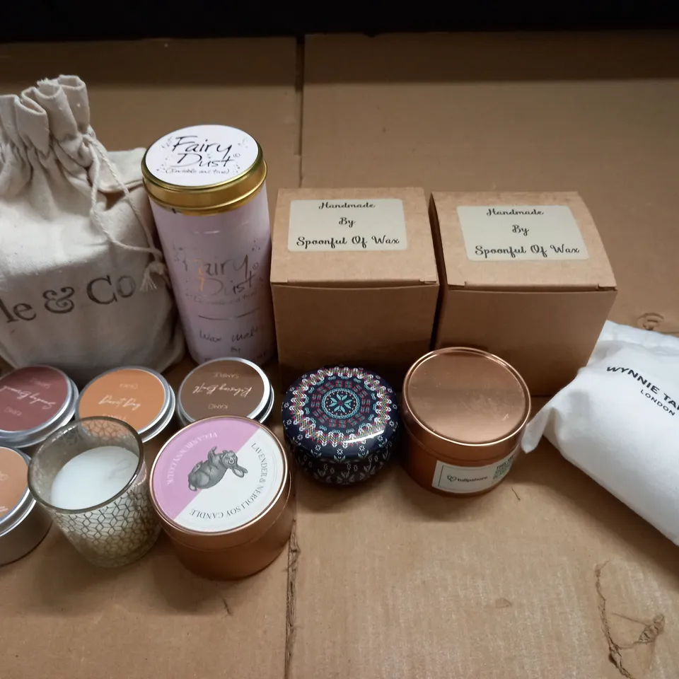 LOT OF 13 ASSORTED FRAGRANCED CANDLES