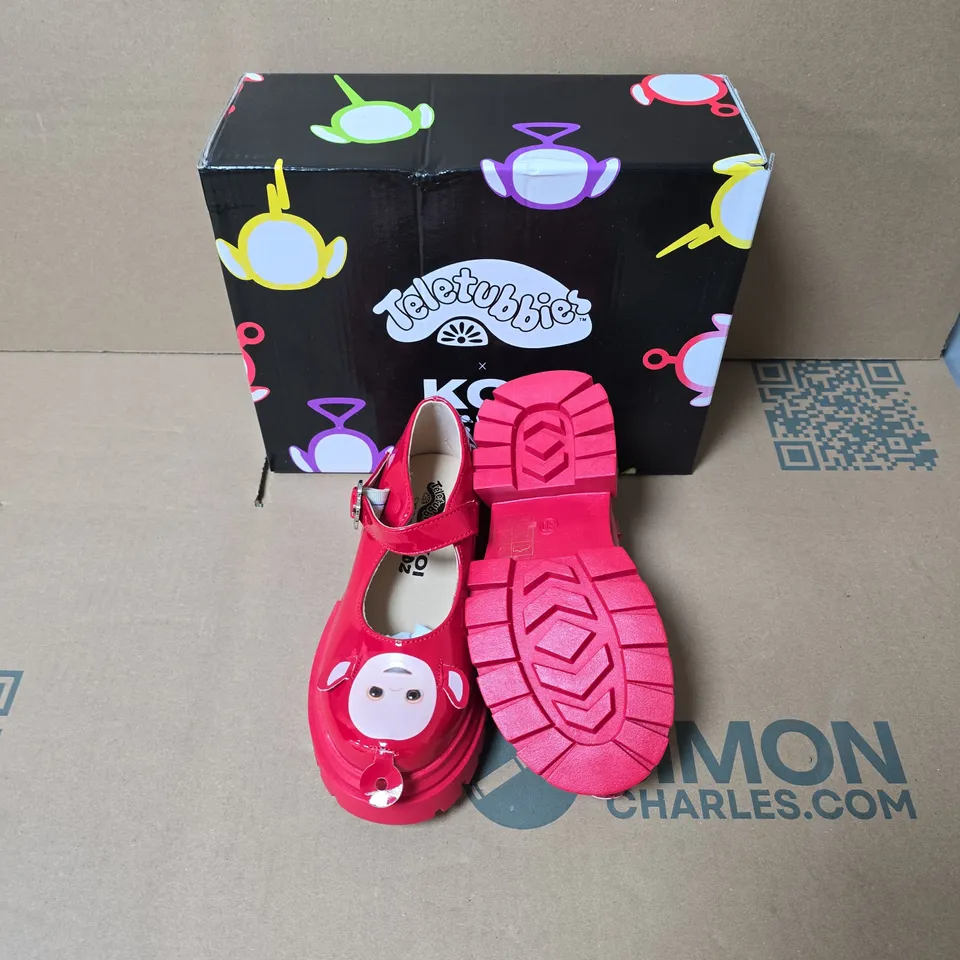 BOXED PAIR OF KOI PO TELETUBBIES KIDZ MARY JANES  - UK KIDS SIZE 11