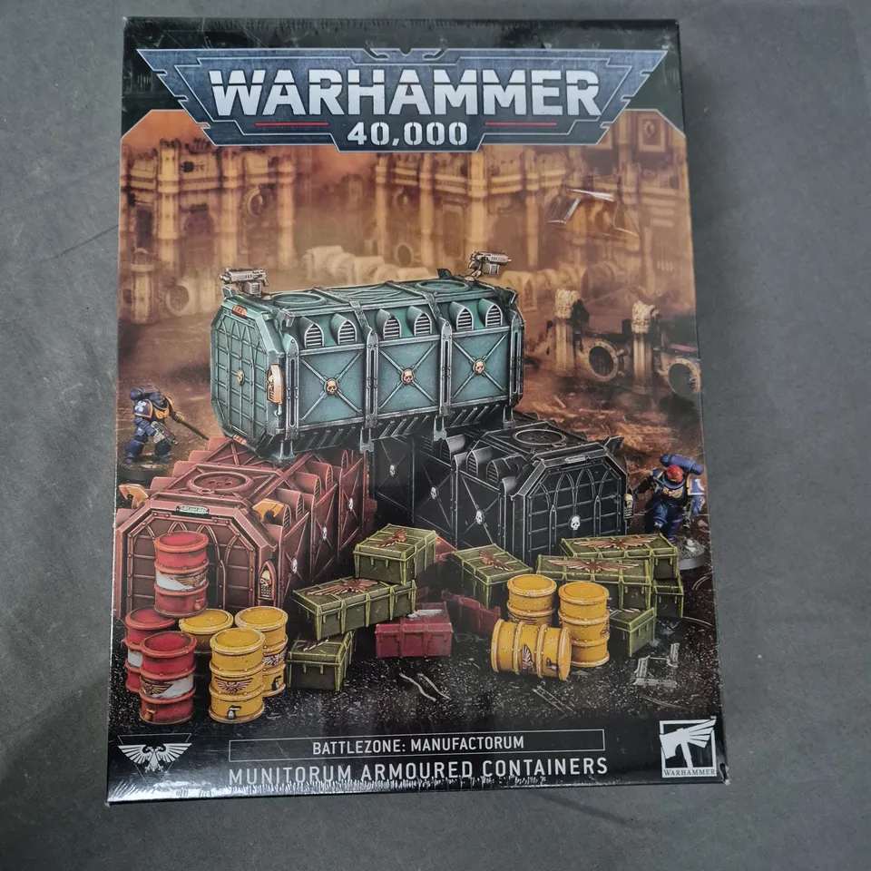 SEALED WARHAMMER 40000 MUNITORUM ARMOURED CONTAINERS