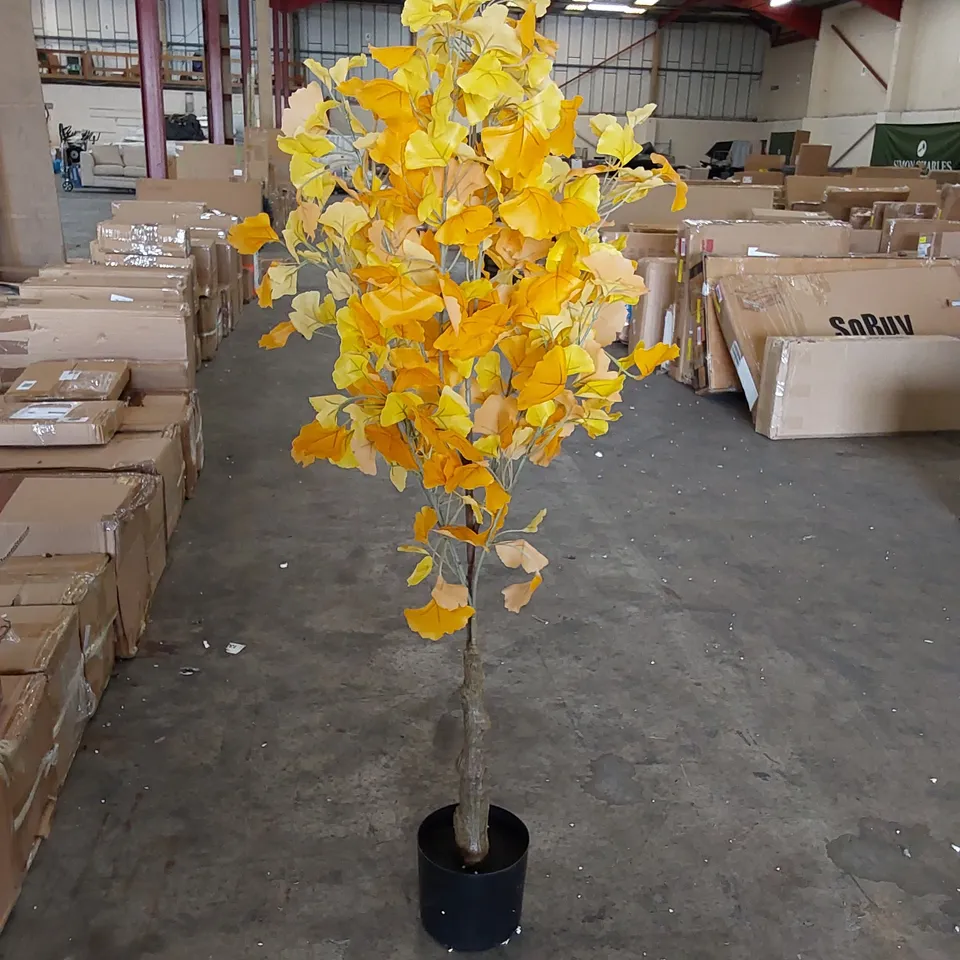 BOXED LARGE ARTIFICIAL GINKGO TREE 150CM
