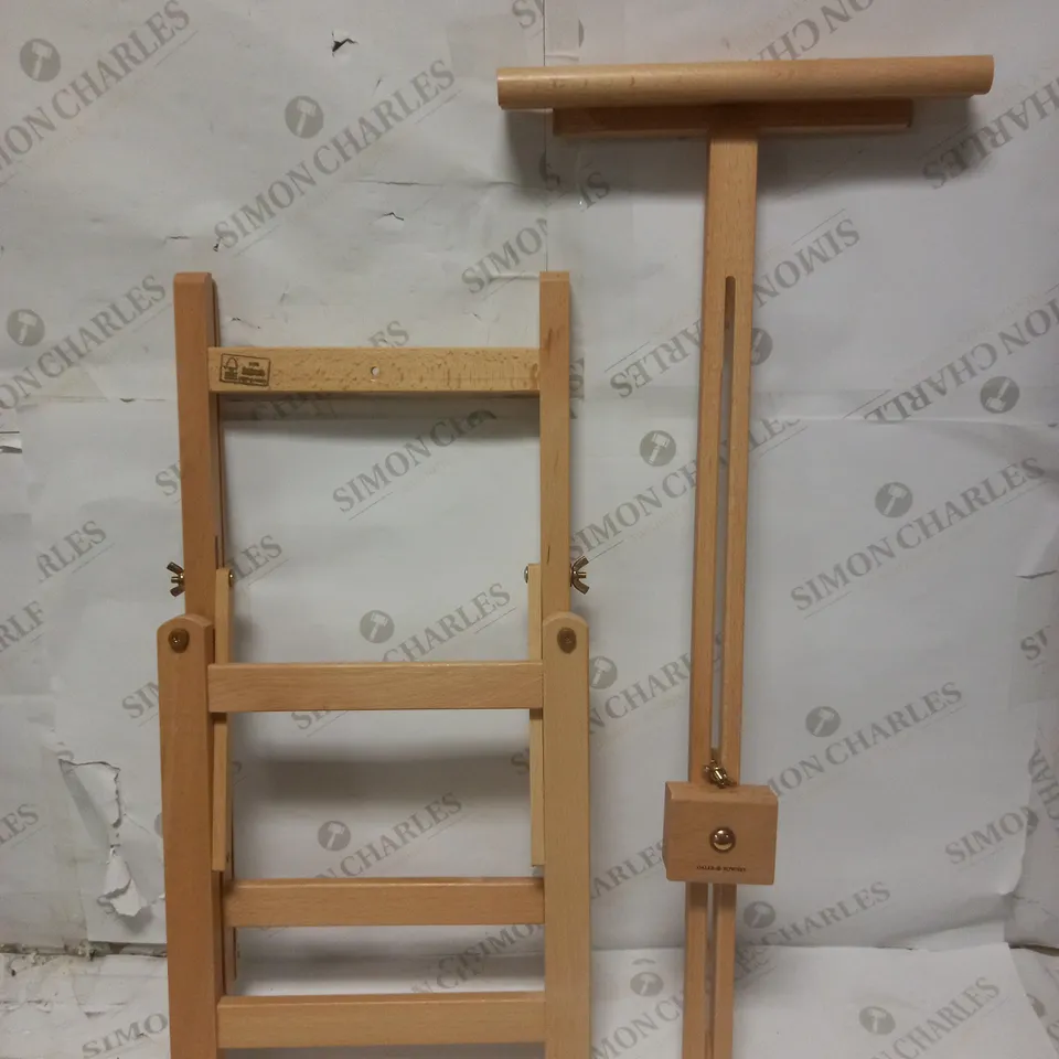 DALER ROWNEY SIMPLY TABLE WOOD EASEL, COLLAPSIBLE & STORE FLAT, INDOOR & OUTDOOR USE, IDEAL FOR ENTRY-LEVEL ARTISTS & HOBBYISTS