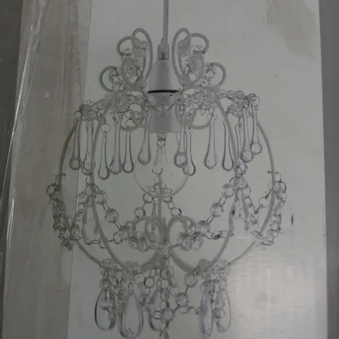 AMELIA BEADED EASYFIT IVORY FRAME WITH CLEAR GLASS DROPPER