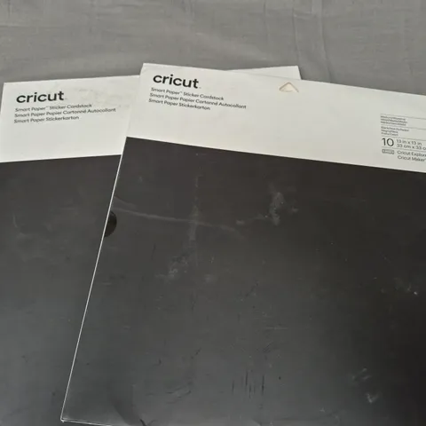 2 X CRICUT SMART PAPER STICKER CARDSTOCK - BLACK