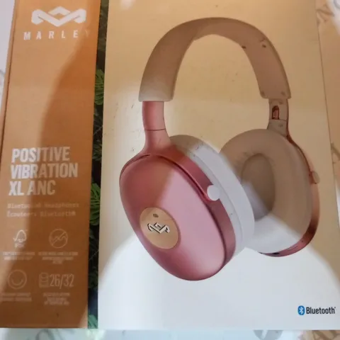 BOXED HOUSE OF MARLEY POSITIVE VIBRATION XL ANC BLUETOOTH HEADPHONES EM-JH151-CP