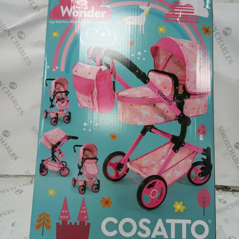 UNICORN PRINT WONDER DOLL PRAM