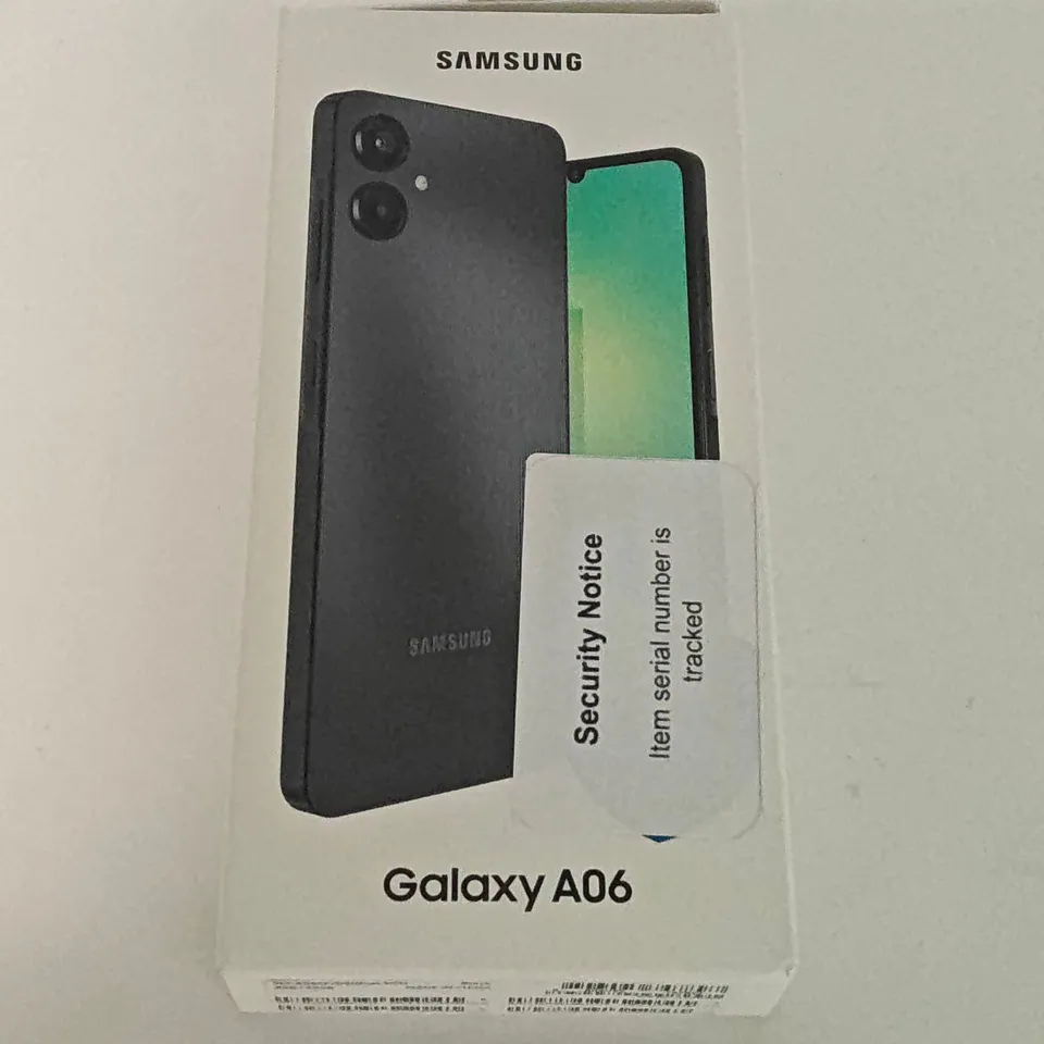 BOXED SAMSUNG GALAXY A06 4/64GB IN BLACK - SM-A065F
