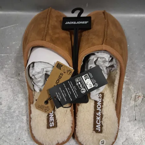 JACK AND JONES MICROFIBER SLIPPER ALMOND SIZE 9