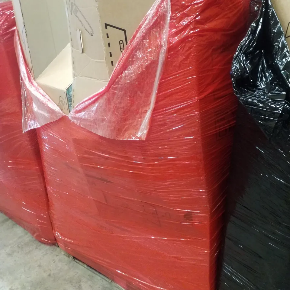 PALLET CONTAINING ASSORTED PRODUCTS INCLUDING FONTEVIVA WATER, FIREPROOF DOCUMENT BAGS ; CHAIR MAT FOR CARPETS