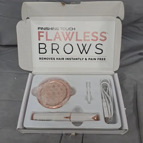FINISHING TOUCH FLAWLESS BROWS BROW HAIR REMOVER – WHITE/ROSE GOLD, IN BOX