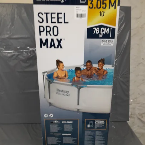 BOXED BESTWAY 10FT STEEL PRO MAX POOL - COLLECTION ONLY